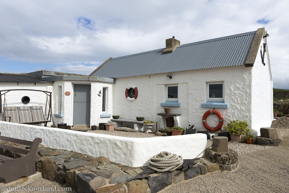 Schönes Fischerhaus am Dunseverick Harbour