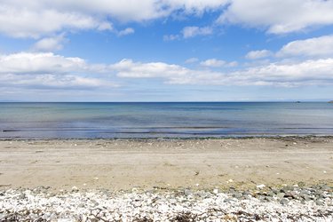 Strand beim Ballygalley Castle