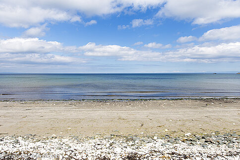 Strand beim Ballygalley Castle