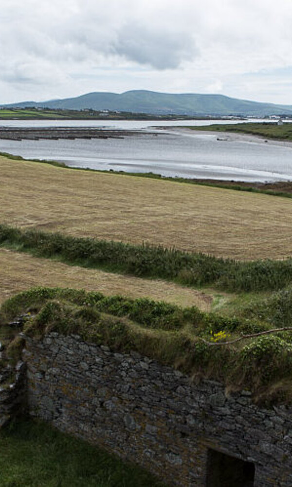 Die herrliche Aussicht aus dem Ballycarbery Castle