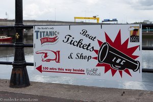 Hier gibt es Titanic-Bootstouren durch den Hafen von Belfast.