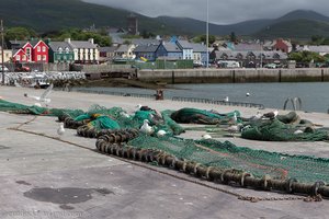 Fischernetze beim Hafen von Dingle