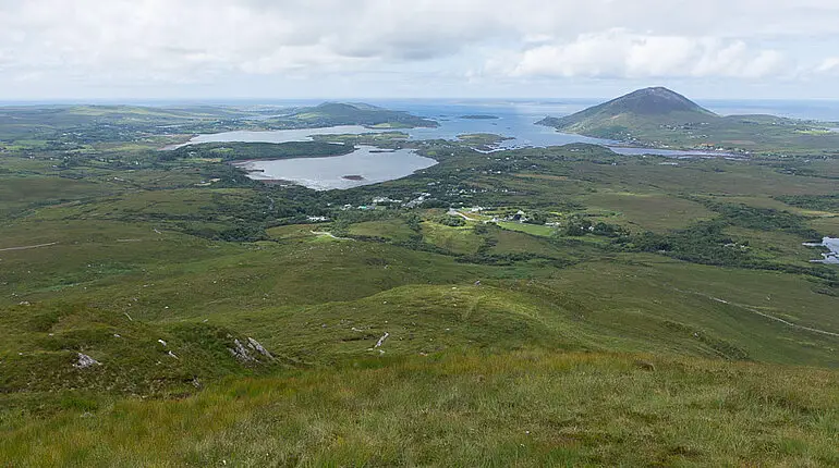 Ausblick über Connemara