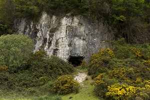 Alter Stolleneingang beim Gortin-Quarry