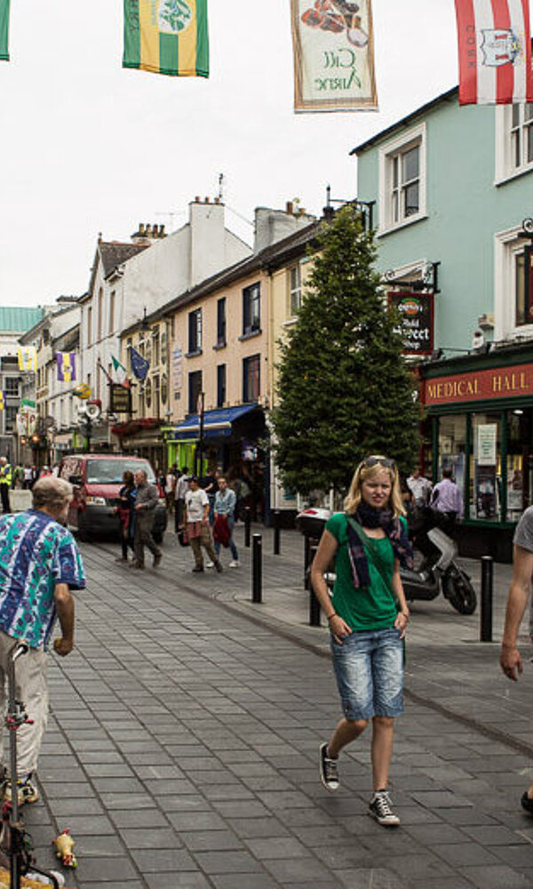in der Fußgängerzone von Killarney
