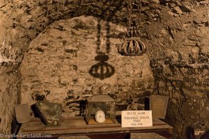 Die Totenmaske von Wolfe Tone in der St. Michan's Church