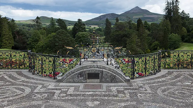 Blick zum italienischen Garten