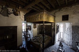 im Schlafzimmer des Earl vom Bunratty Castle