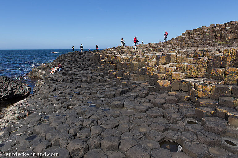 Eindrucksvolle Basaltsäulen vom Giant's Causeway