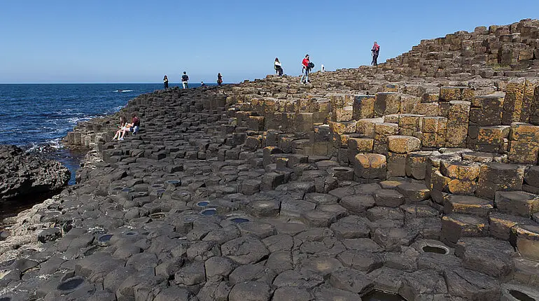 Eindrucksvolle Basaltsäulen vom Giant's Causeway