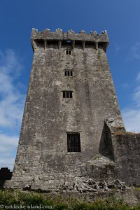 in dem Loch ganz oben befindet sich der Blarney-Stein