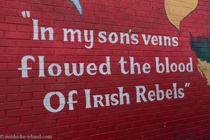 immerhin floss in ihm Blut irischer Rebellen