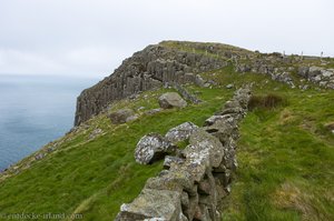 Die markanten Säulen aus Dolerit beim Fair Head