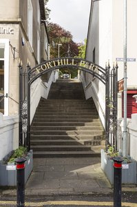 Aufgang zum Forthill Park in Enniskillen