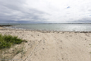 der Strand am Carlingford Lough beim Greencastle in Nordirland