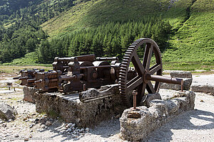 alte Maschine aus der Minenzeit von GLendalough