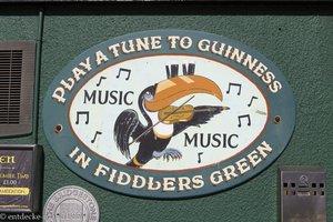 auf ein Guinness im Fiddlers Green in Portaferry