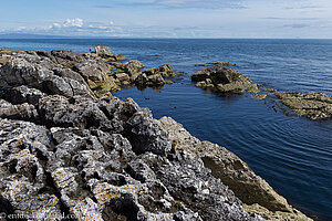 Felsen am Garron Point an der Causeway Coastal Route