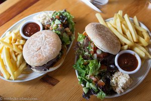 Ziegen-Burger in Cassidy´s Pub and Restaurant