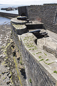 Bollwerk des Carrickfergus Castle im County Antrim