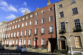 georgianische Häuser nahe dem Merrion Square