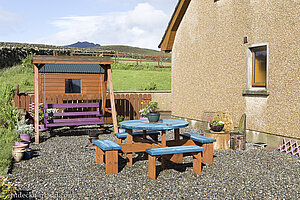 Sitzplatz im Freien - B&B Fielys Brae in den Mournes Bergen