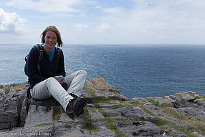 auf den Klippen beim Steinfort Dun Aengus